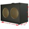 2x10 Guitar Speaker empty Cabinet Charcoal black Texture Tolex G2X10ST