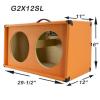 2X12 Guitar Speaker Extension Empty Cabinet Black carpete finish G212SL-BCP #3 small image
