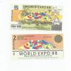 AUSTRALIA  EXPO  88  TWO  NOTES  UNC. #1 small image