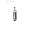 Faceted DT Double Terminated Healing Crystal Gemstone Pendant with 18&#034; Necklace
