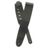 PLANET WAVES 25BL00 2.5&#034; BASIC CLASSIC LEATHER GUITAR STRAP, BLACK - NEW!