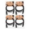 Planet Waves Classic Microphone Lead/Cable. (4 sets) Size: 10ft (3m)