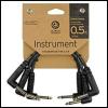 Planet Waves Classic Series 6&#034; 1/4&#034; Guitar Patch Cables 3 Pack 3 x 6 inch cable