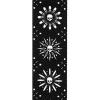 D&#039;Addario Planet Waves Woven Guitar Strap - leather end Skull Burst Black New /