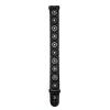 D&#039;Addario Planet Waves Woven Guitar Strap - leather end Skull Burst Black New /