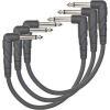 D&#039;Addario Planet Waves Classic Series Right Angle Patch Cable 3-Pack 6 in.