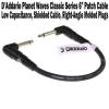 3-Pack Planet Waves 6&#034; Classic Right Angle Patch Cable Cord 1/4 Guitar D&#039;Addario