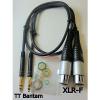 Pair (2) TT Bantam to XLR-F Female 24&#034; Patch Cables Cords 2 Foot Planet Waves