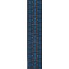 Planet Waves 50G05  Guitar Strap Hootenanny Blue/Black + White Leather Ends