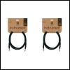 2 x Planet Waves Classic Series  Straight - Straight ends 20Ft Instrument Cable