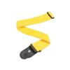 New Planet Waves Yellow Poly Guitar Strap with Leather Ends - Adjustable