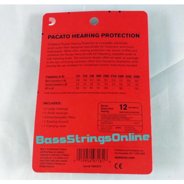 D&#039;Addario Planet Waves Pacato Hearing Protection Ear Plugs Reusable - 1-Pair #2 image
