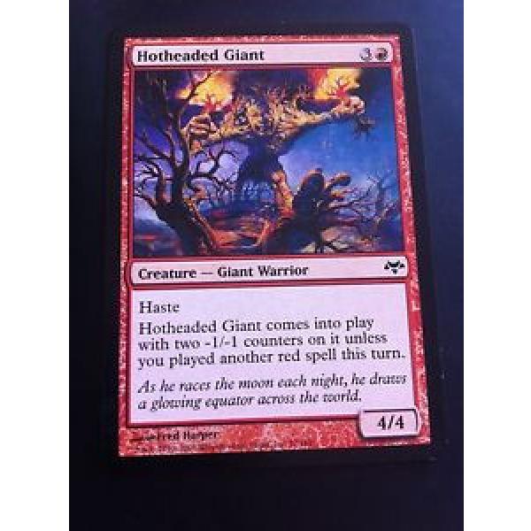 4 x MTG Card - Hotheaded Giant - Eventide 1st class postage #1 image