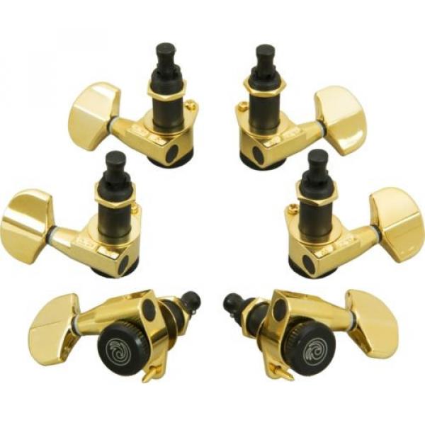 D&#039;Addario Planet Waves Auto-Trim Tuning Machines/3 Per Side Gold #1 image