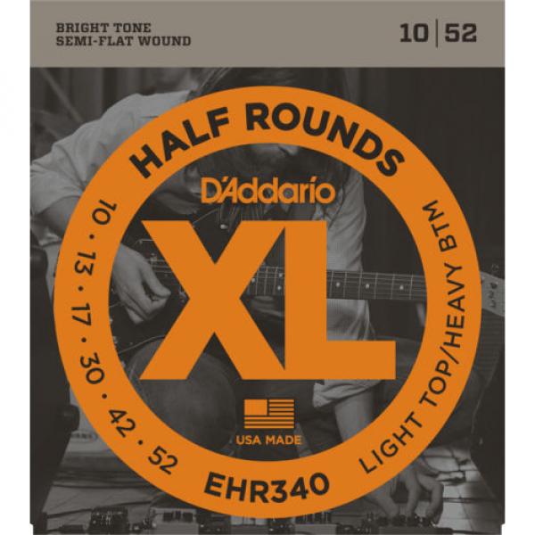 5 sets D&#039;Addario Half Rounds EHR340 Light Top Heavy Bottom Guitar Strings #1 image