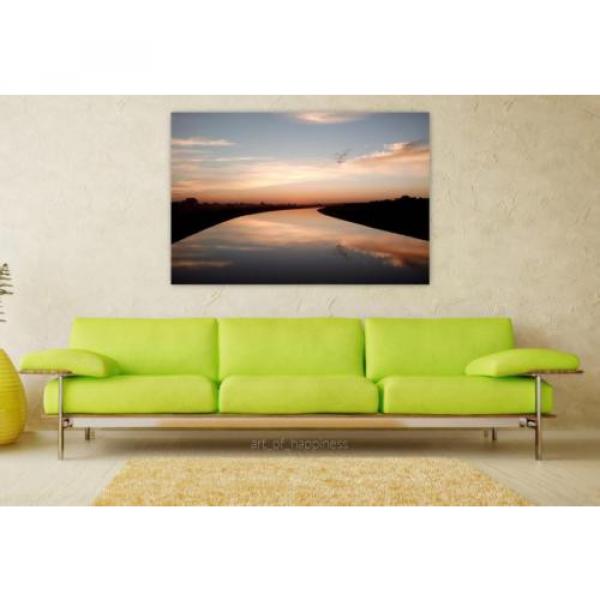 Stunning Poster Wall Art Decor Water Reflection Placidity Eventide 36x24 Inches #1 image