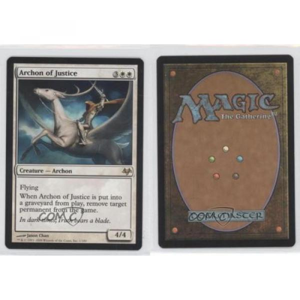 2008 Magic: The Gathering - Eventide Booster Pack Base #1 Archon of Justice 1a7 #3 image