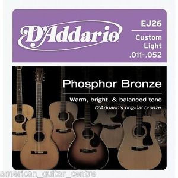 D&#039;Addario EJ26 Custom Light Gauge Acoustic Guitar Strings #1 image