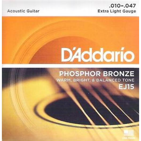 D&#039;Addario EJ15 für Akustikgitarre, 10er, I4- #1 image