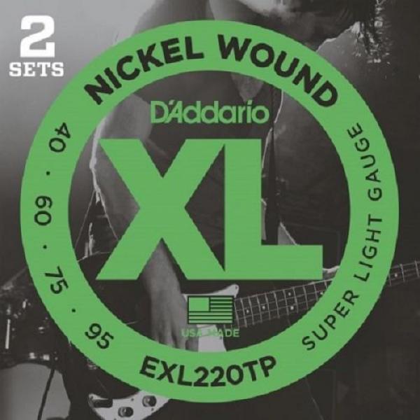2 Sets Of D&#039;Addario XL Nickel Round Wound Bass Strings - Various Gauges #5 image