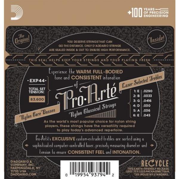 D&#039;Addario EXP44 Coated Classical Guitar Strings Extra Hard Tension X2 Sets #2 image