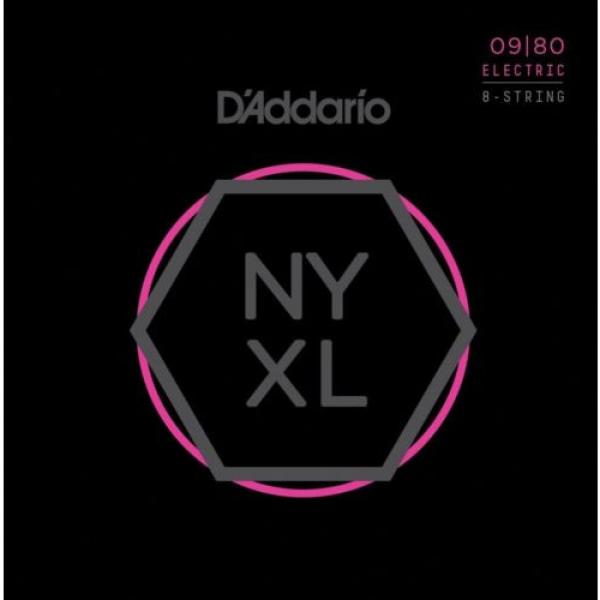 D&#039;Addario NYXL Electric Guitar Strings 9-80; 8-string set NYXL0980 eight string #1 image