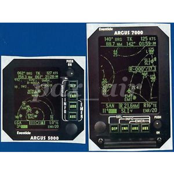 EVENTIDE ARGUS 7000, 5000 AIRCRAFT MOVING MAP STICKER #1 image