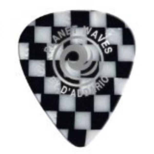 Planet Waves Checkerboard Celluloid Guitar Picks 10 pack, Medium #1 image