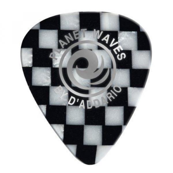 Planet Waves Checkerboard Celluloid Guitar Picks 10 pack, Medium #2 image