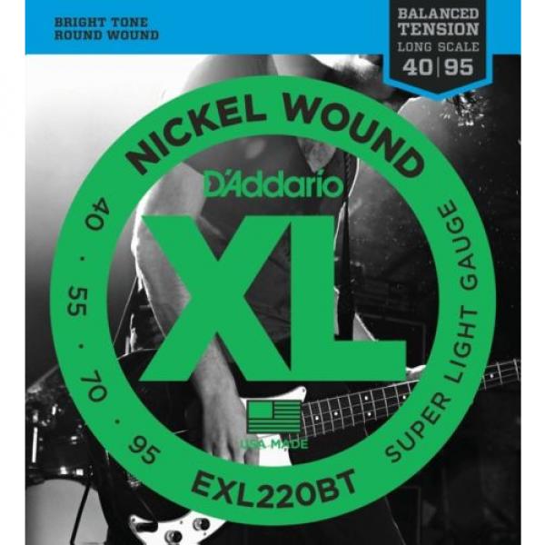 D&#039;Addario EXL220BT Balanced Tension Nickel Wound Extra ... (4-pack) Value Bundle #2 image