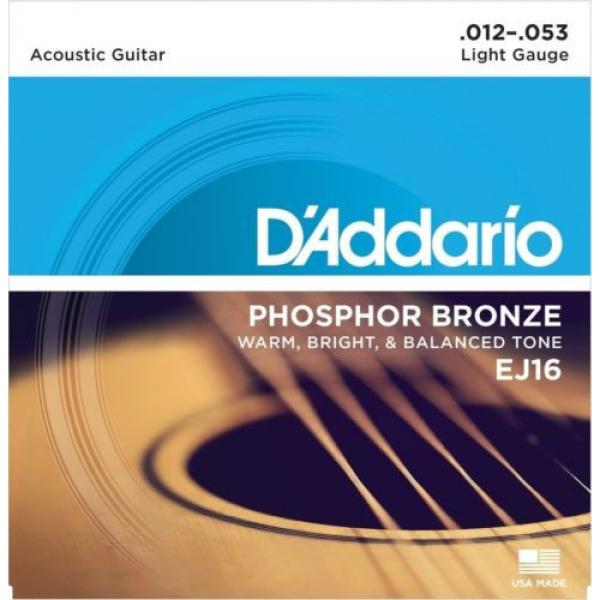 D&#039;Addario EJ16-B25 Phosphor Bronze Acoustic Guitar Strings Light 25 Bulk Sets #3 image