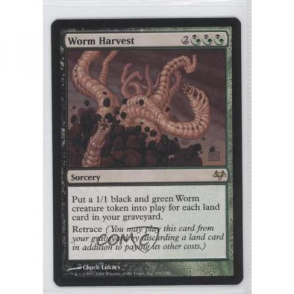 2008 Magic: The Gathering - Eventide Booster Pack Base 131 Worm Harvest Card 1a7 #1 image
