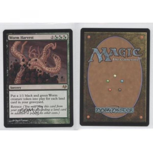 2008 Magic: The Gathering - Eventide Booster Pack Base 131 Worm Harvest Card 1a7 #3 image