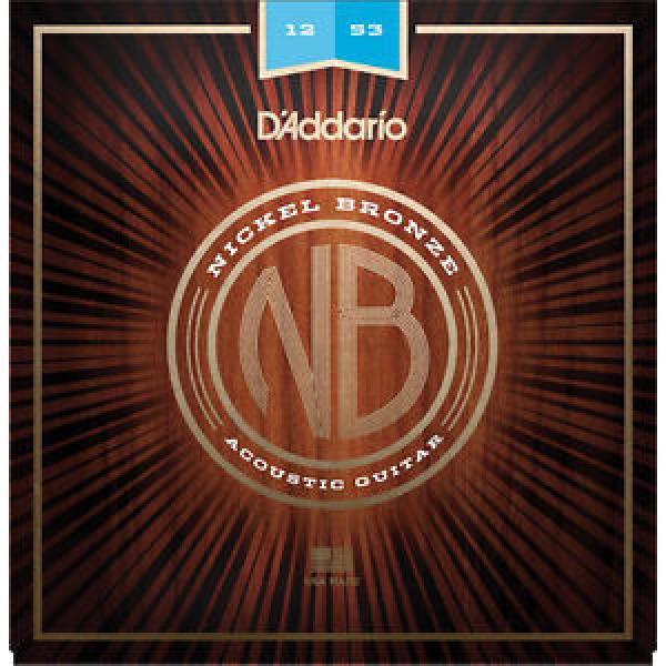 3 sets D’Addario Light Nickel Bronze Acoustic Guitar Strings #1 image