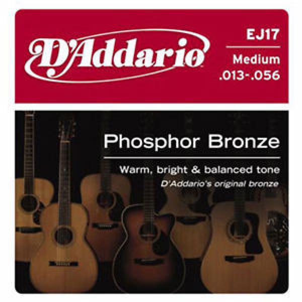 D&#039;Addario EJ17 Medium .013-.056 Cordes guitare folk acoustique #1 image
