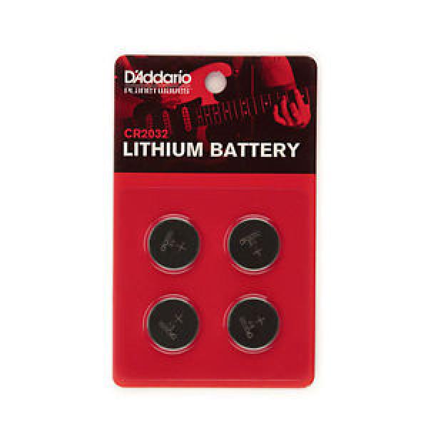 D&#039;ADDARIO PLANET WAVES PW-CR2032-04 LITHIUM BATTERY 4 PACK CR2032 #1 image