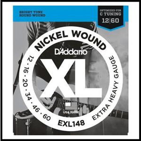 D&#039;Addario EXL148 Extra Heavy gauge Nickel Wound Electric Guitar Strings 12 - 60 #1 image