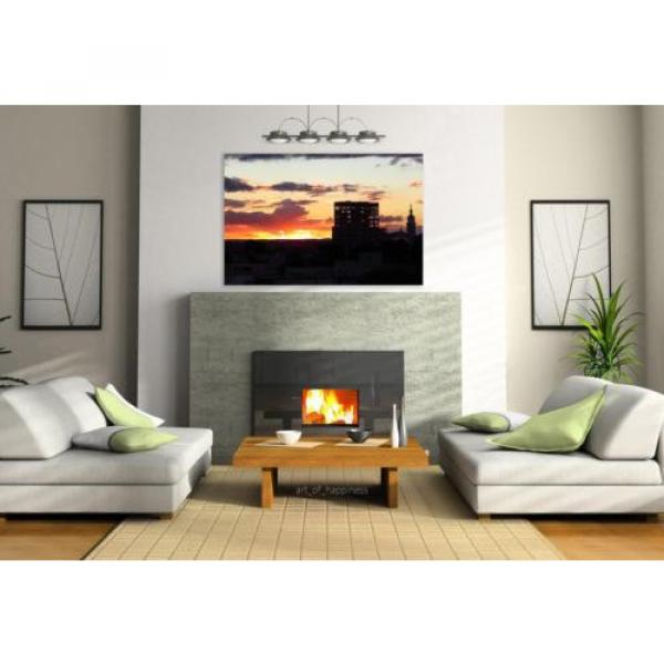Stunning Poster Wall Art Decor Eventide Church By Sunsets Building 36x24 Inches #3 image