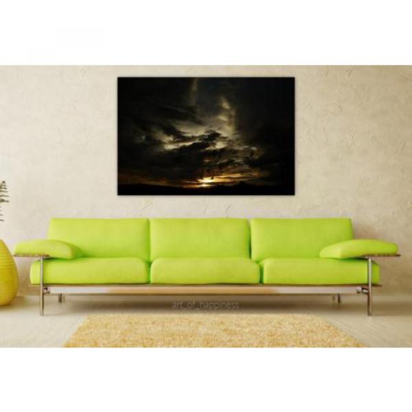Stunning Poster Wall Art Decor Eventide Sunset Sky Sol Clouds 36x24 Inches #1 image