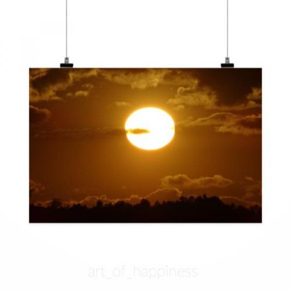 Stunning Poster Wall Art Decor Sunset Eventide Sol Horizon Clouds 36x24 Inches #2 image