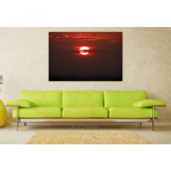 Stunning Poster Wall Art Decor Sunset Sol Eventide Sky Clouds 36x24 Inches #1 image