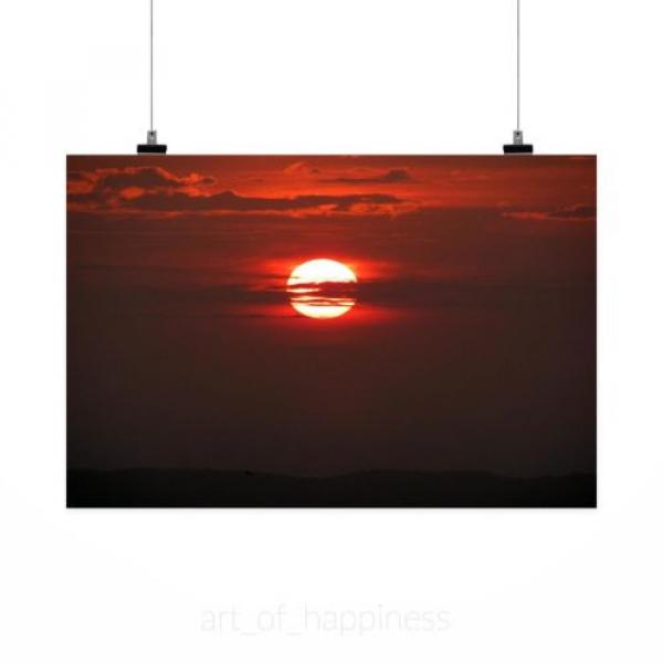 Stunning Poster Wall Art Decor Sunset Sol Eventide Sky Clouds 36x24 Inches #2 image