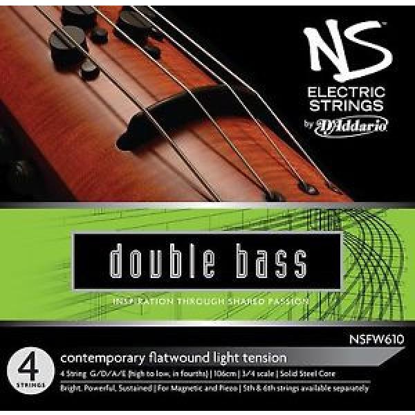 D&#039;Addario NS Electric 3/4 Scale Medium Tension Contemporary Bass String Set #1 image