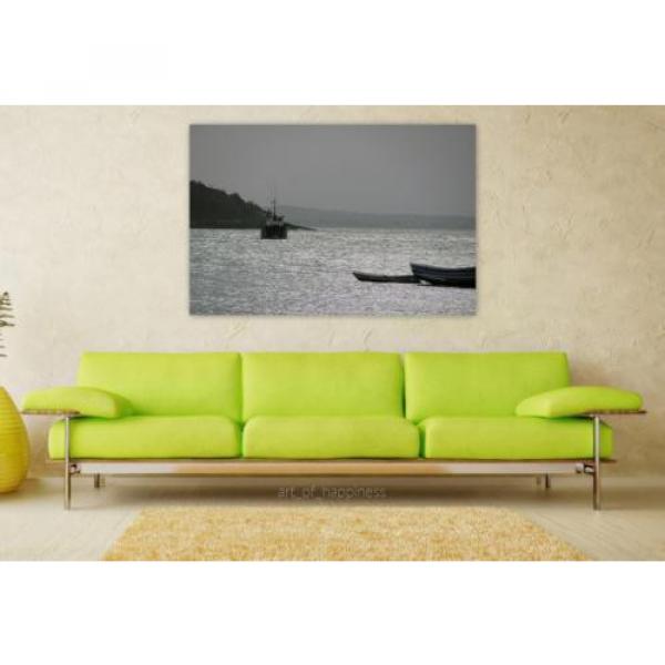 Stunning Poster Wall Art Decor Boat Cove Eventide Mar Horizon 36x24 Inches #1 image