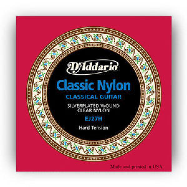 5 Sets D&#039;Addario EJ27H Classical Guitar Nylon String Hard Tension 3-Pack #1 image