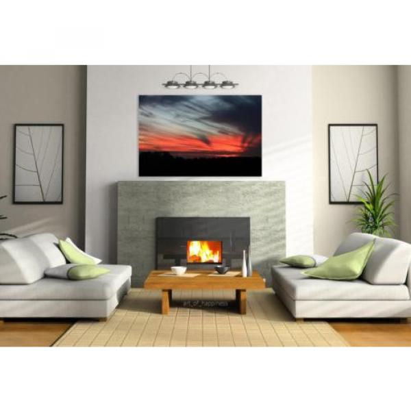 Stunning Poster Wall Art Decor Sunset Sky Eventide Clouds 36x24 Inches #3 image