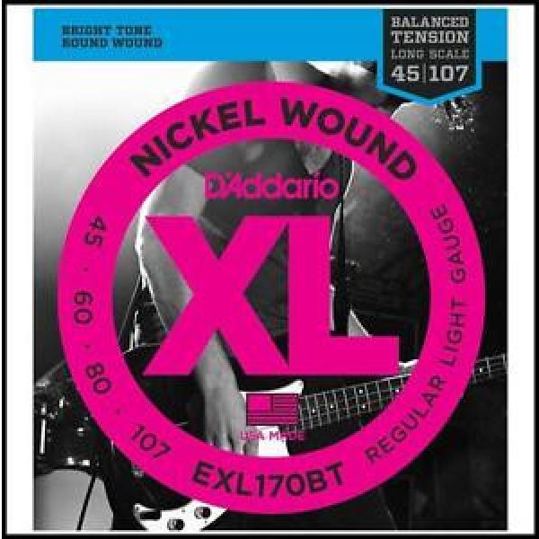 D&#039;Addario EXL170BT Balanced Tension 45-107 Long Scale Electric Bass Strings #1 image