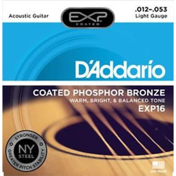 D&#039;Addario EXP16 Coated Phosphor Bronze, Light, 12-53 #1 image