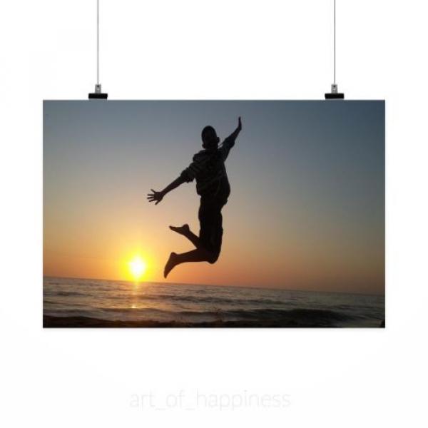 Stunning Poster Wall Art Decor Sol Beach Sky Sunset Eventide 36x24 Inches #2 image