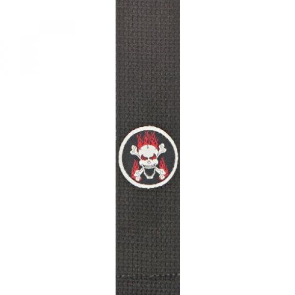 Planet Waves Patch Guitar Strap  Flaming Skull #2 image